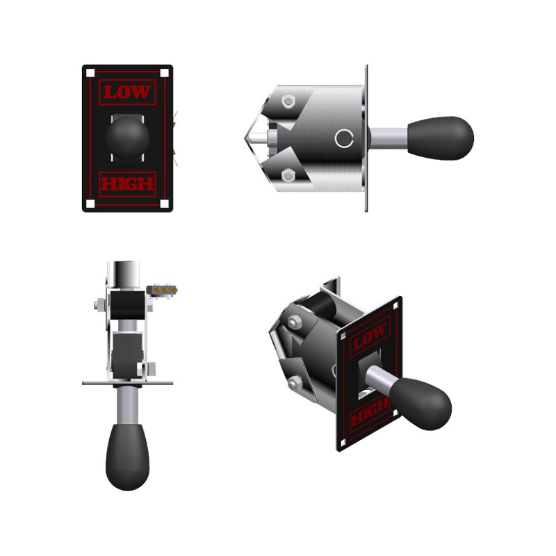 Cambio de Marchas Normal UP/DOWN con Micro CM/UD-M y pomo estándar
