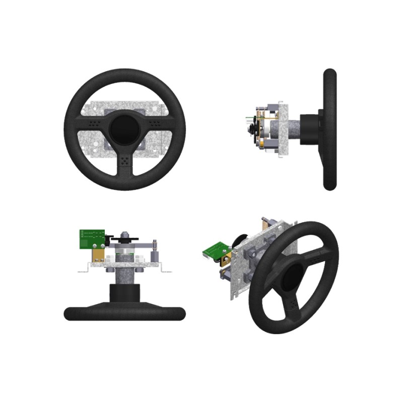 Steering Wheel PCB Control 270º 480P With Centering And Hoop