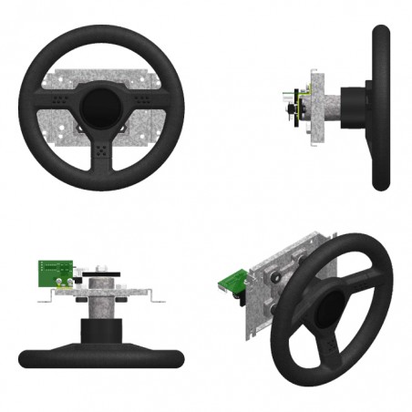 Steering Wheel 360º With PCB 228 Pulses With Hoop