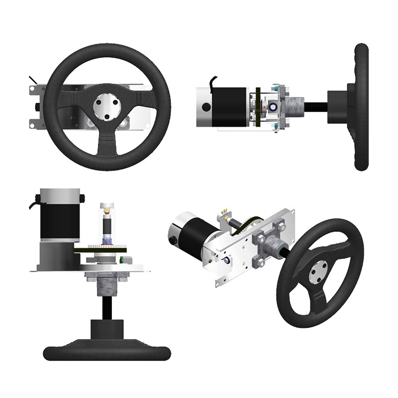 VOLANTE INTERACTIVO 270º CON POTENCIÓMETRO, MOTOR Y ARO