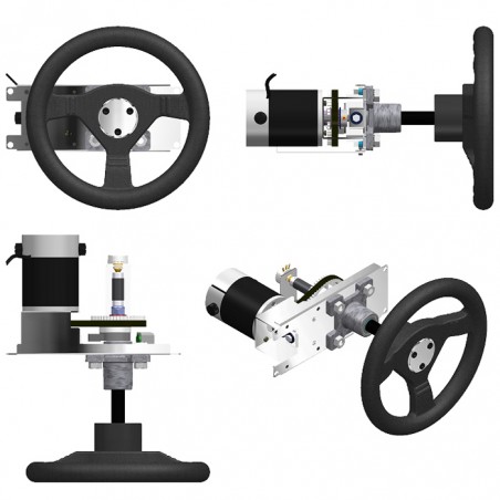 VOLANTE INTERACTIVO 270º CON POTENCIÓMETRO, MOTOR Y ARO