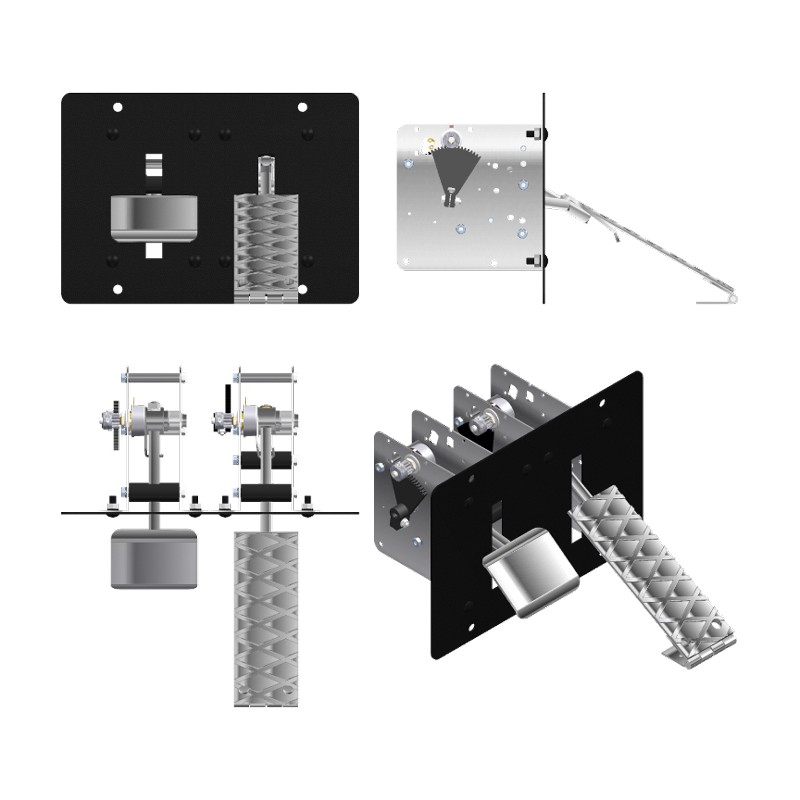 PEDAL DOBLE MIXTO CON POTENCIÓMETROS PE/DM-P