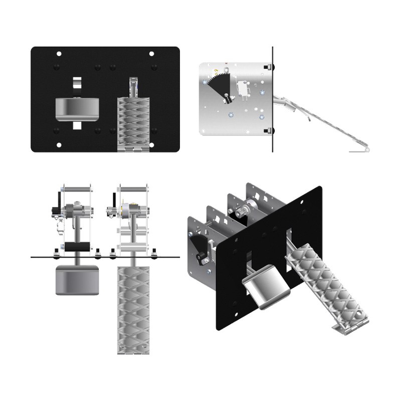 PEDAL DOBLE MIXTO CON MICRO Y POTENCIÓMETRO PE/DM-PM
