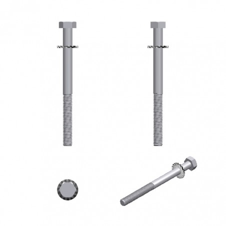 Hexagonal Screw DIN931 M8x100 With Washer DIN6798 D/E