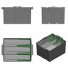 Plastic Cash Box With 3 Compartiments
