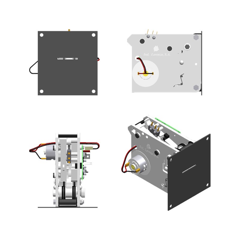 Ticket Dispenser With Metal Front Plate TD/V