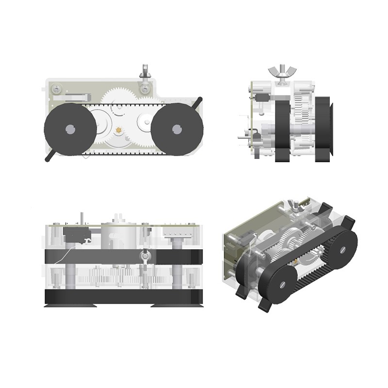 Double Belt Vending Motor With Straight Microswitch MV/D-R