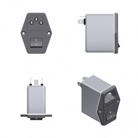 Filtro Compacto 6A. Con Interruptor. Homologado.