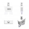 White Bipolar Interlock Switch (K).