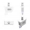 White Unipolar Interlock Switch. 4,75 (K).
