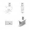 Small White Unipolar Interlock Switch.