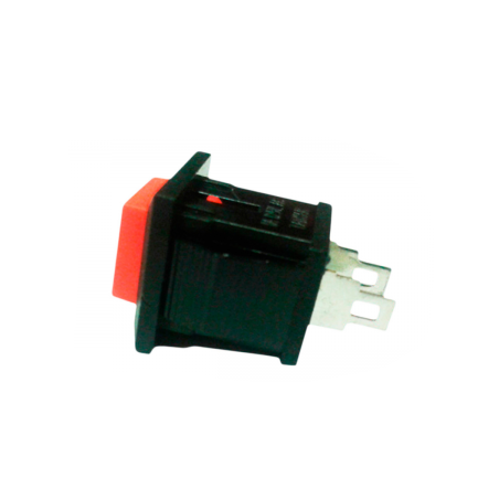 Red Square Push Button ON-OFF.