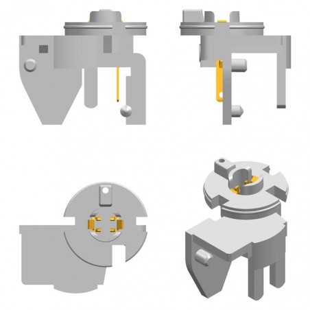 SUBMINIATURE LAMPHOLDER 0,5 STANDARD MICROSWITCH