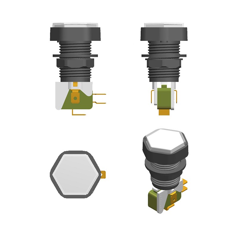 Pulsador Hexagonal