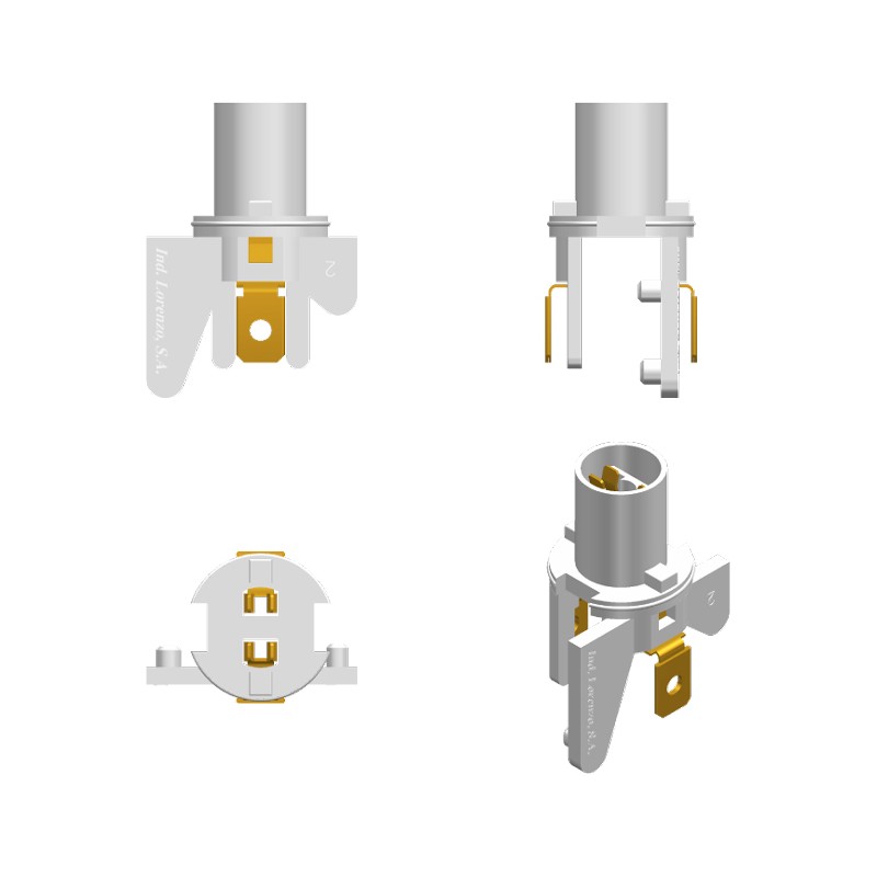 PORTAMICROS PRESIÓN MICRO ESTÁNDAR LED BLANCO