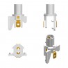 PORTAMICROS PRESIÓN MICRO ESTÁNDAR LED BLANCO