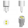LED T-10 SMD Biled 12V White