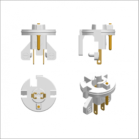 SUBMINIATURE LAMPHOLDER WITH GROUND TERMINAL