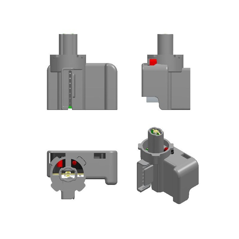 PORTAMICRO SM4-22 MICRO OMRON LED BLANCO CONECTOR 7 PINES